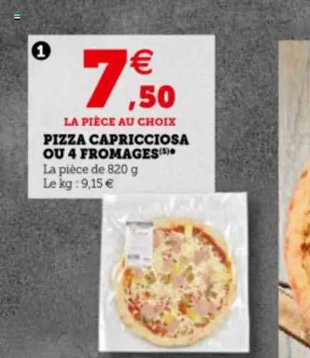 Pizza Capricciosa Ou 4 Fromages