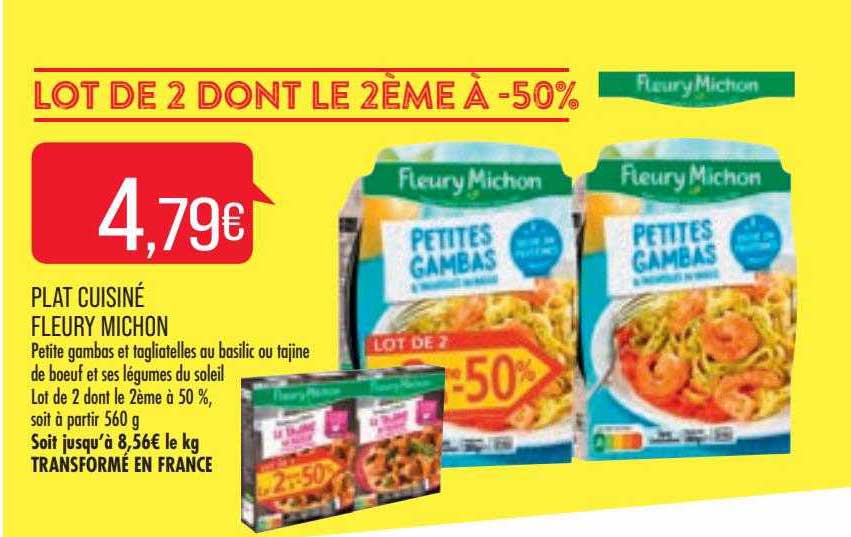 plat cuisiné fleury michon