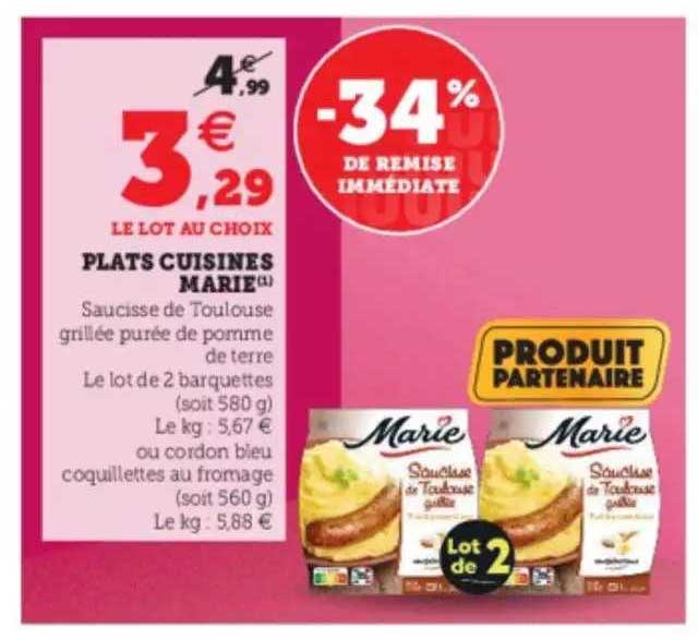 Plats Cuisinés Marie