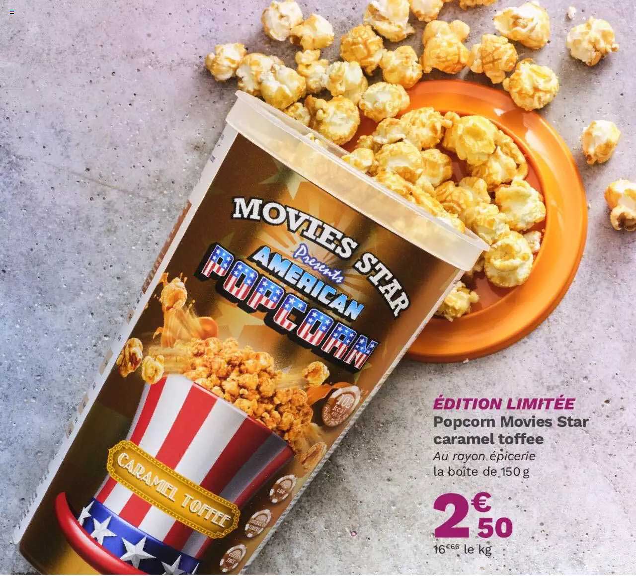 Popcorn Movies Star Caramel Toffee