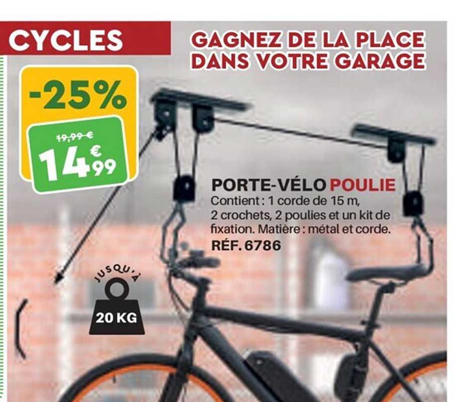 Porte-vélo Poulie