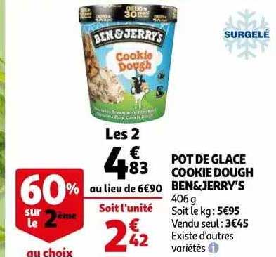 pot de glace cookie dough ben&jerry's