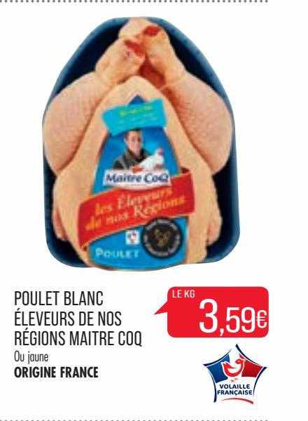 poulet blanc éleveurs de nos régions maître coq