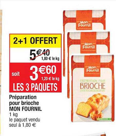 préparation pour brioche mon fournil