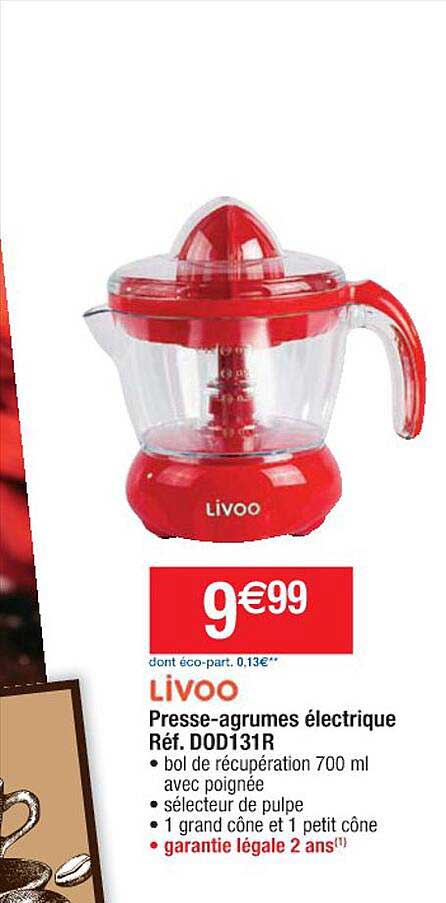 presse-agrumes électrique livoo