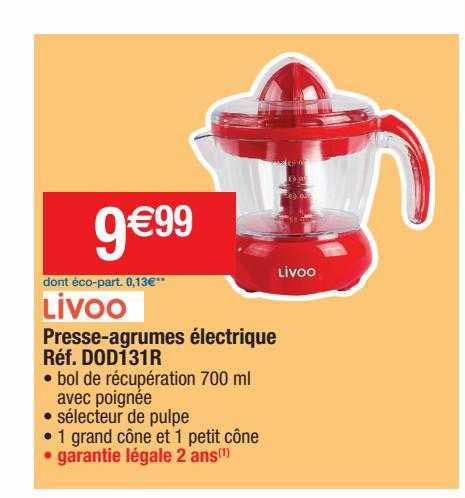 presse-agrumes électrique livoo