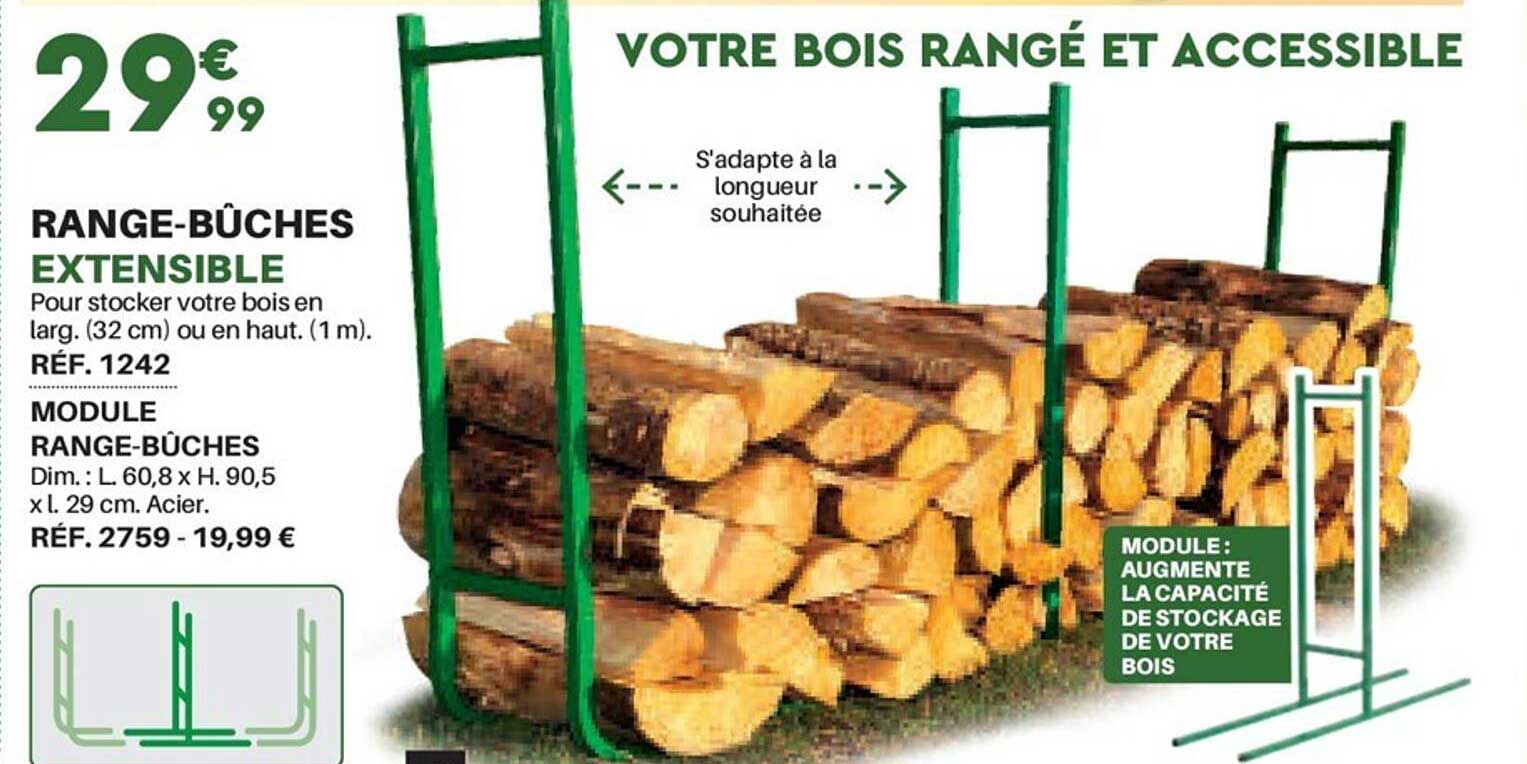 range-bûches extensible