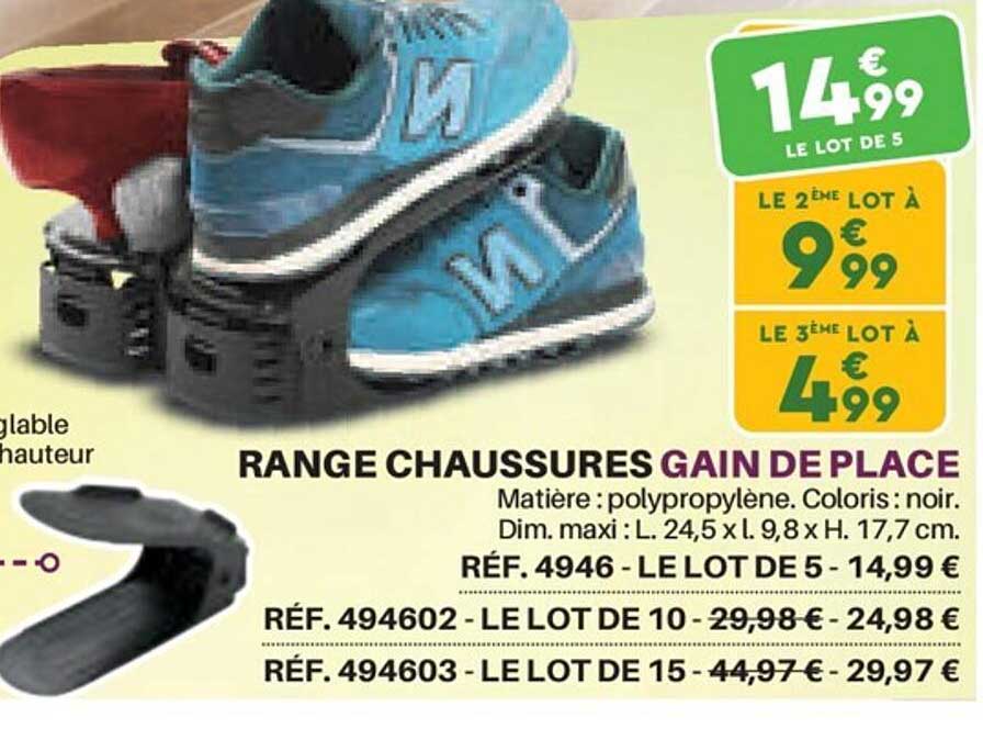 range chaussures gain de place