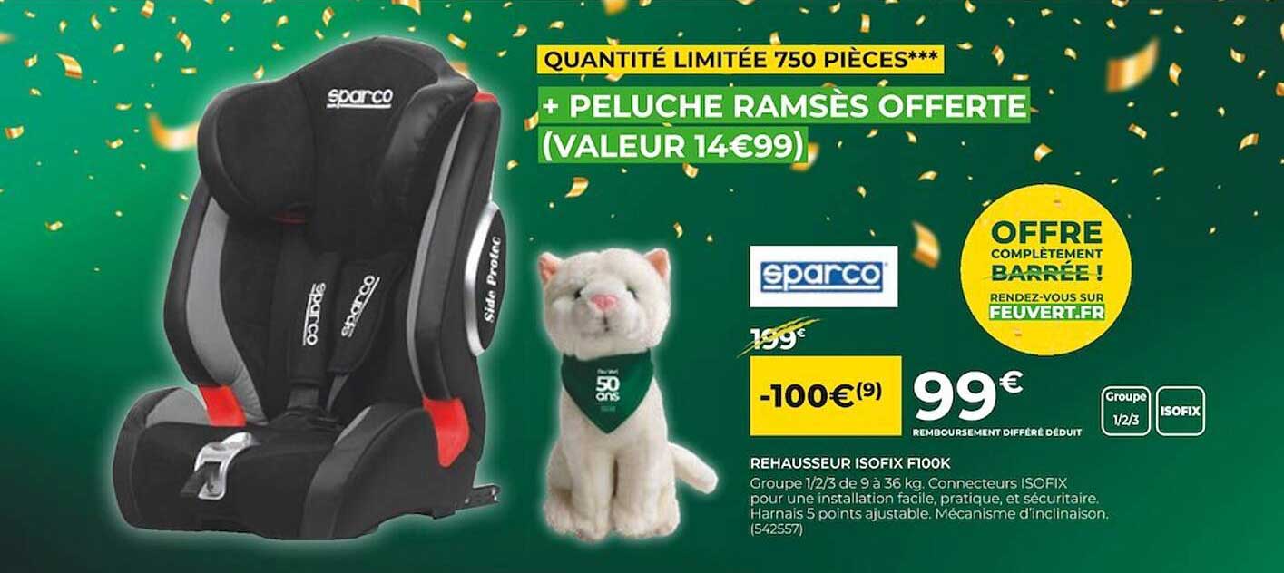 rehausseur isofix f100k sparco