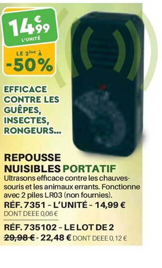 repousse nuisibles portatif