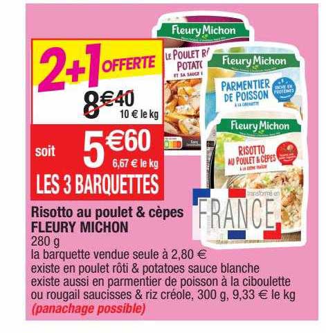 Risotto Au Poulet & Cèpes Fleury Michon