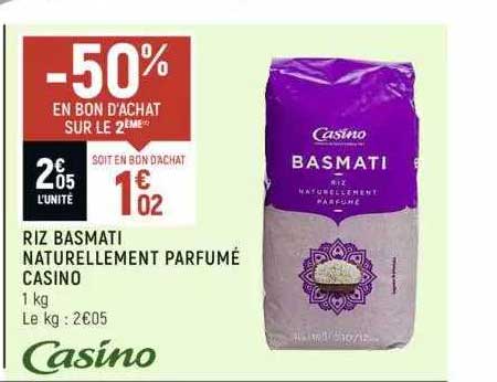 riz basmati naturellement parfumé casino