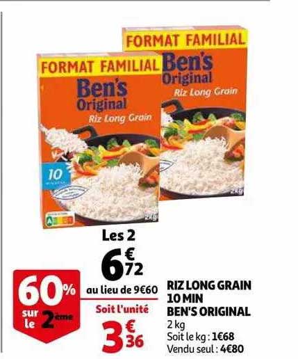 riz long grain 10 min ben's original