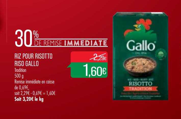 riz pour risotto riso gallo