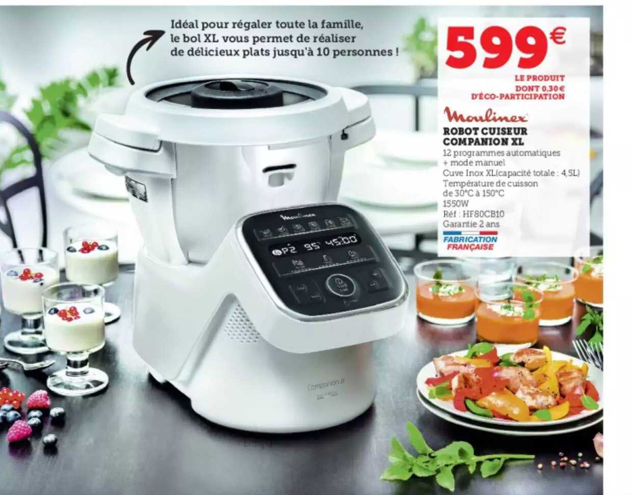 robot cuiseur companion xl moulinex