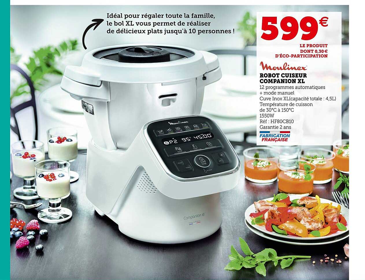 robot cuiseur companion xl moulinex