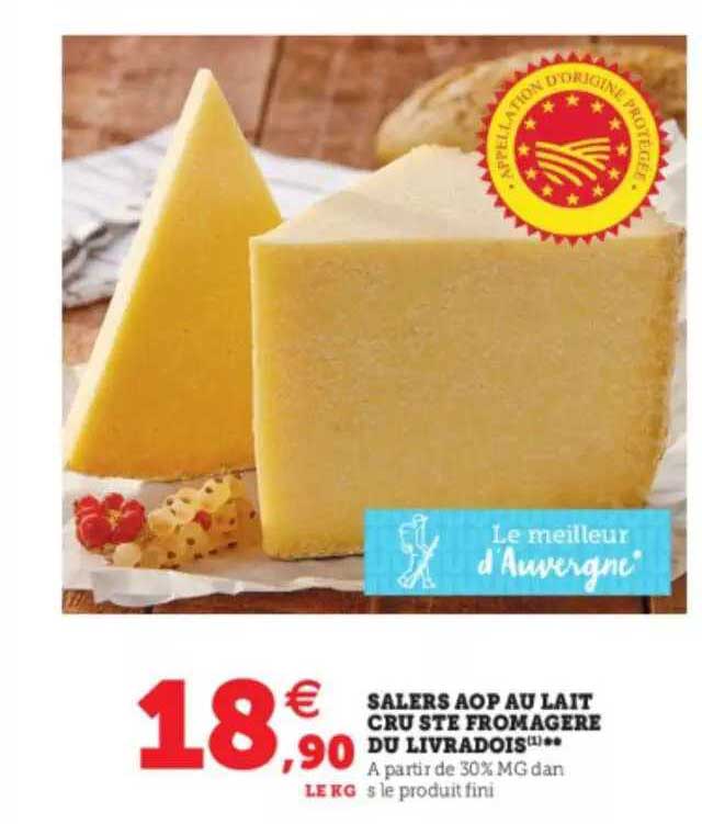salers aop au lait cru ste fromagère du livradois
