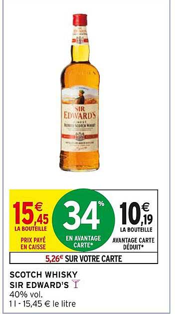 scotch wisky sir edward's