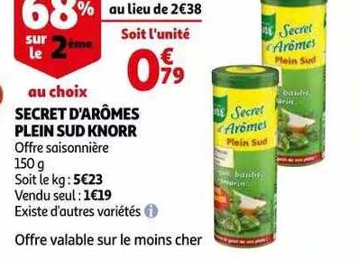 secret d'arômes plein sud knorr