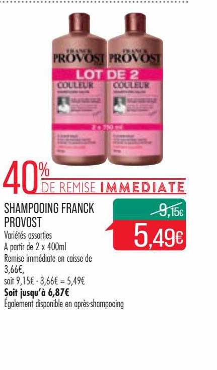shampooing franck provost
