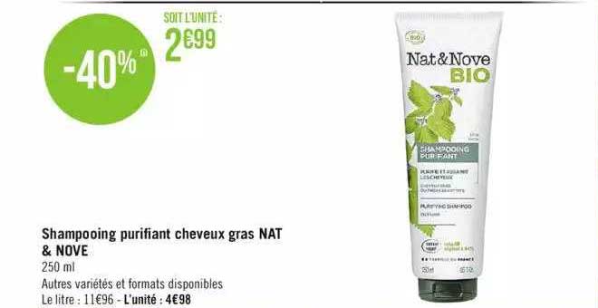 shampooing purifiant cheveux gras nat & nove