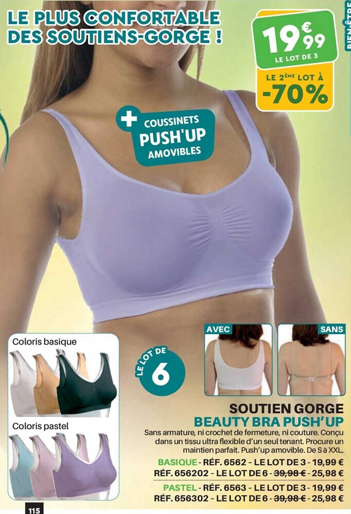 soutien gorge beauty bra push'up