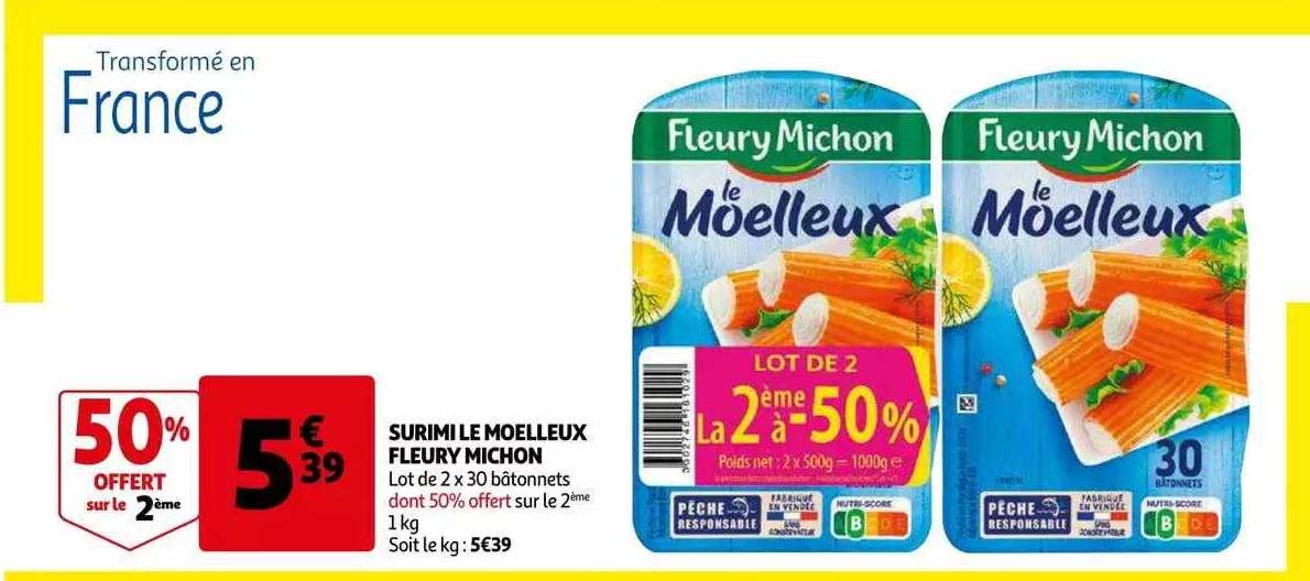 surimi le moelleux fleury michon