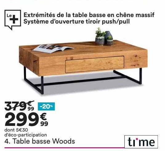 table basse woods time