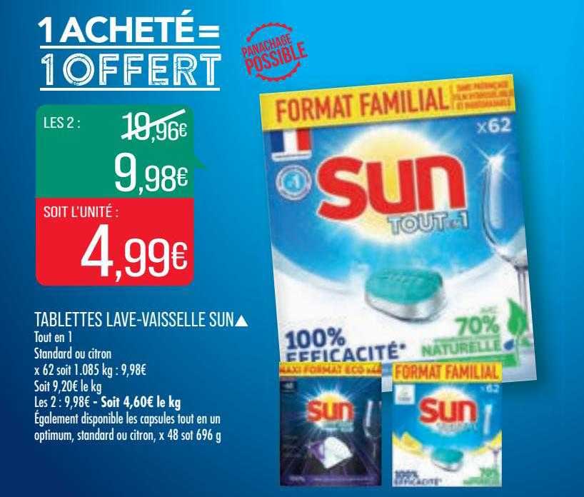 tablettes lave-vaisselle sun