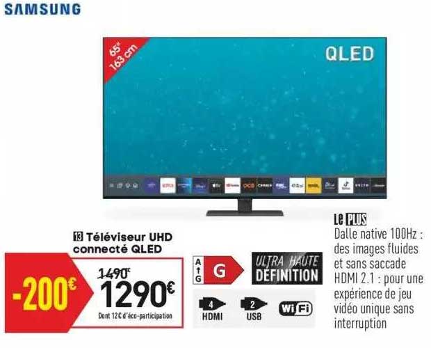 Téléviseur Uhd Connecté Qled Samsung