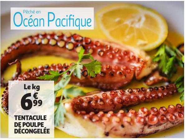 tentacule de poulpe décongelée