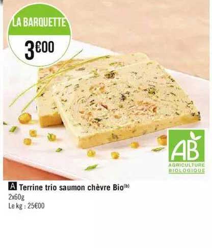Terrine Trio Saumon Chèvre Bio