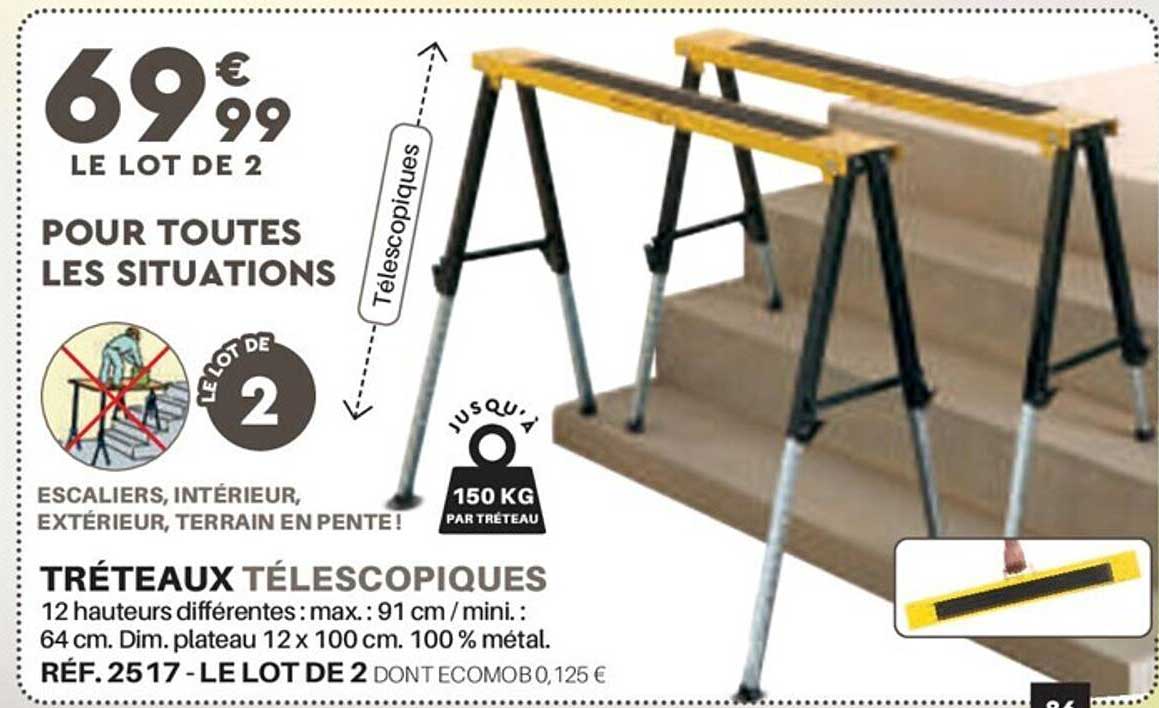 tréteaux télescopiques