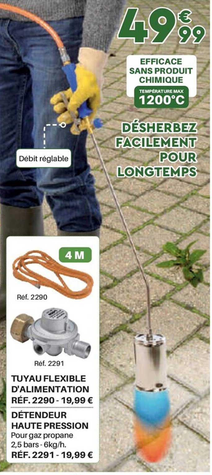 tuyau flexible d'alimentation, détendeur haute pression