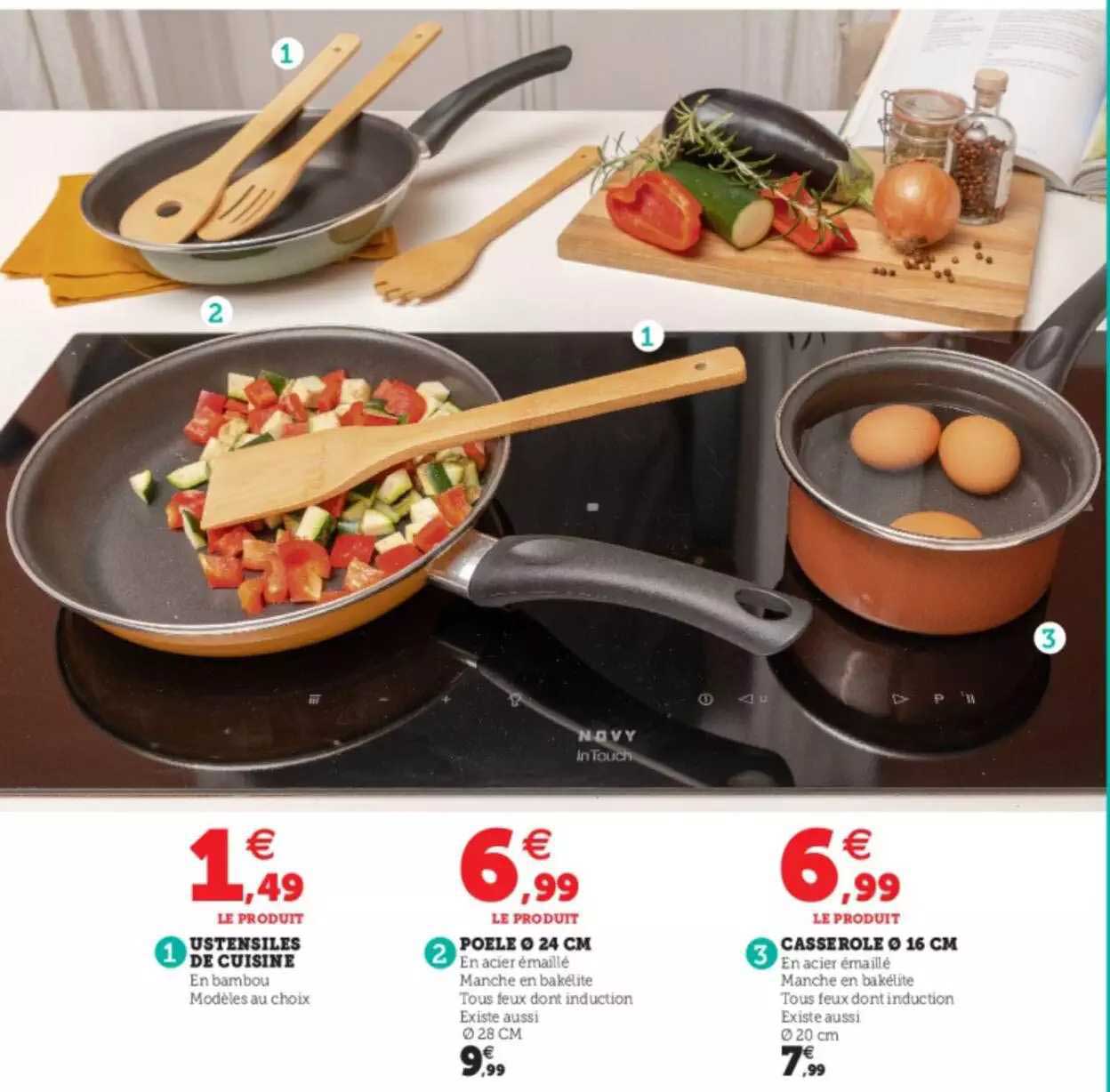 Ustensiles De Cuisine, Poêle ø 24 Cm, Casserole ø 16 Cm