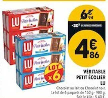 Véritable Petit écolier Lu