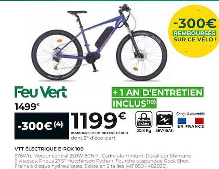 Vtt électrique E-rox 100