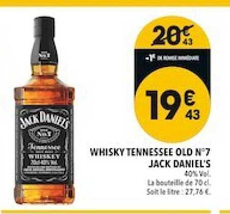 Whisky Tennessee Old N°7 Jack Daniel's