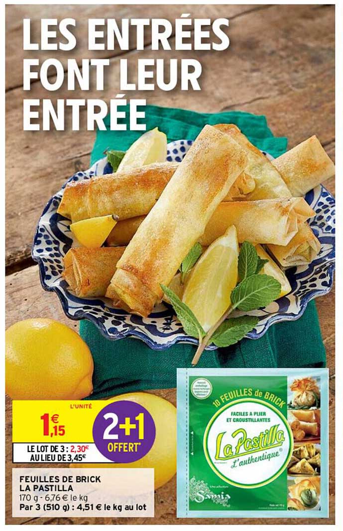 feuilles de brick la pastilla