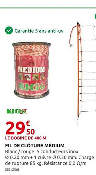 fil de clôture médium kidoz