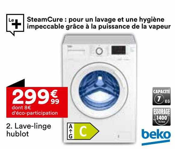 lave-linge hublot beko