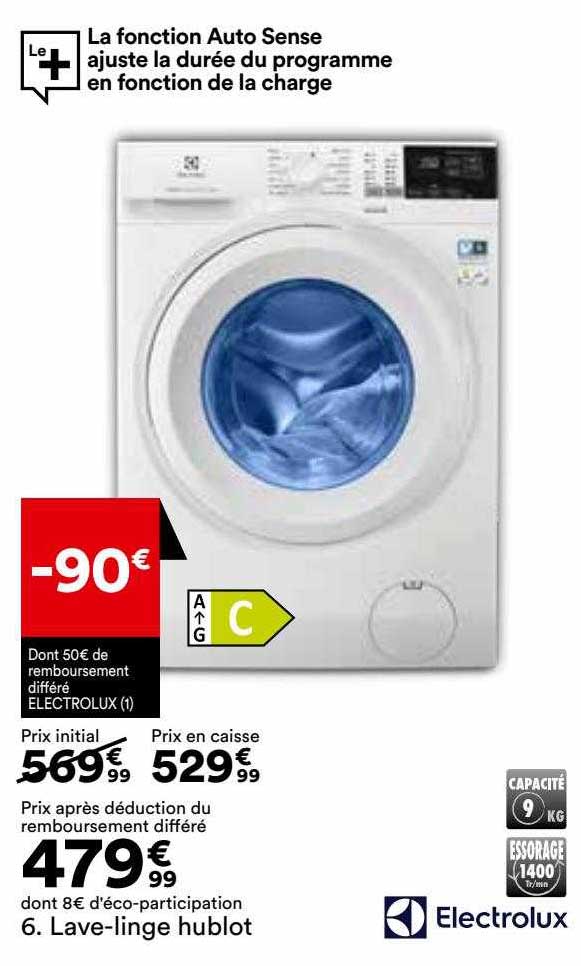 lave-linge hublot electrolux