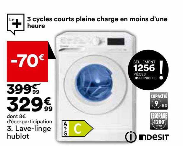 lave-linge hublot indesit