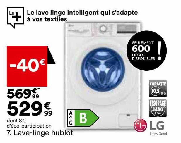 lave-linge hublot lg