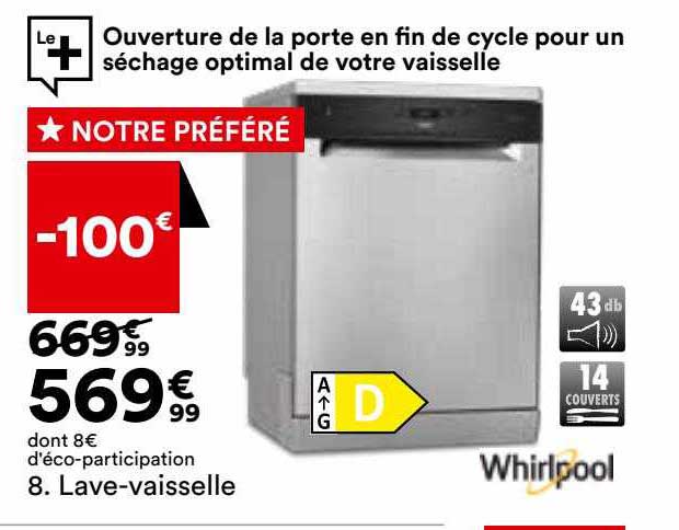 Lave-vaisselle Whirlpool