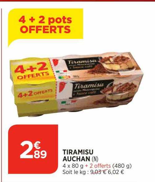 Tiramisu Auchan