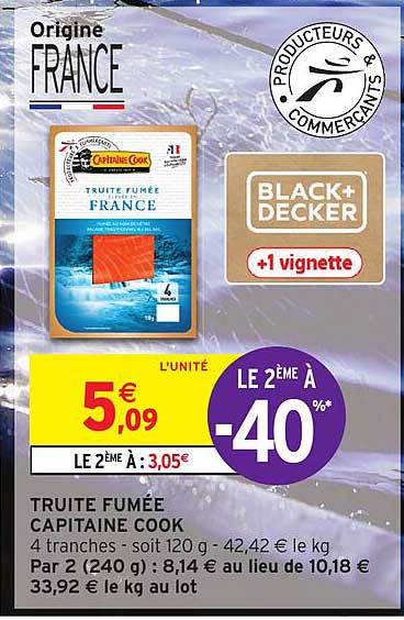 truite fumée capitaine cook