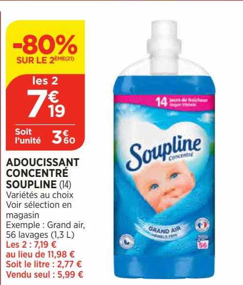 Adoucissant Concentré Soupline