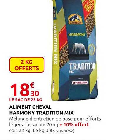 aliment cheval harmony tradition mix