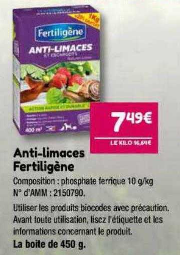 anti-limaces fertiligène